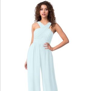 Azazie birdie jumpsuit size A12 in MIST.